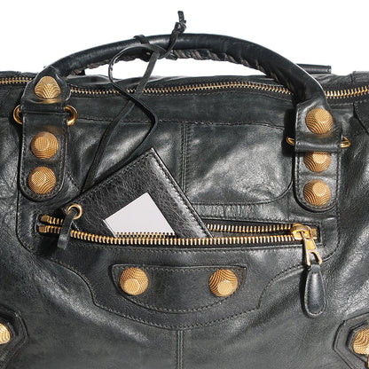 Balenciaga Chevre Giant 21 Gold Hardware Work Dark Night 11 of 14