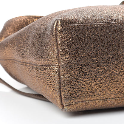 Jimmy Choo Metallic Grainy Calfskin Rachel Shoulder Bag Gold 9 of 11