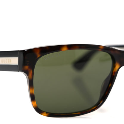 Gucci Acetate Square Frame Web Sunglasses GG0340S Havana 7 of 8
