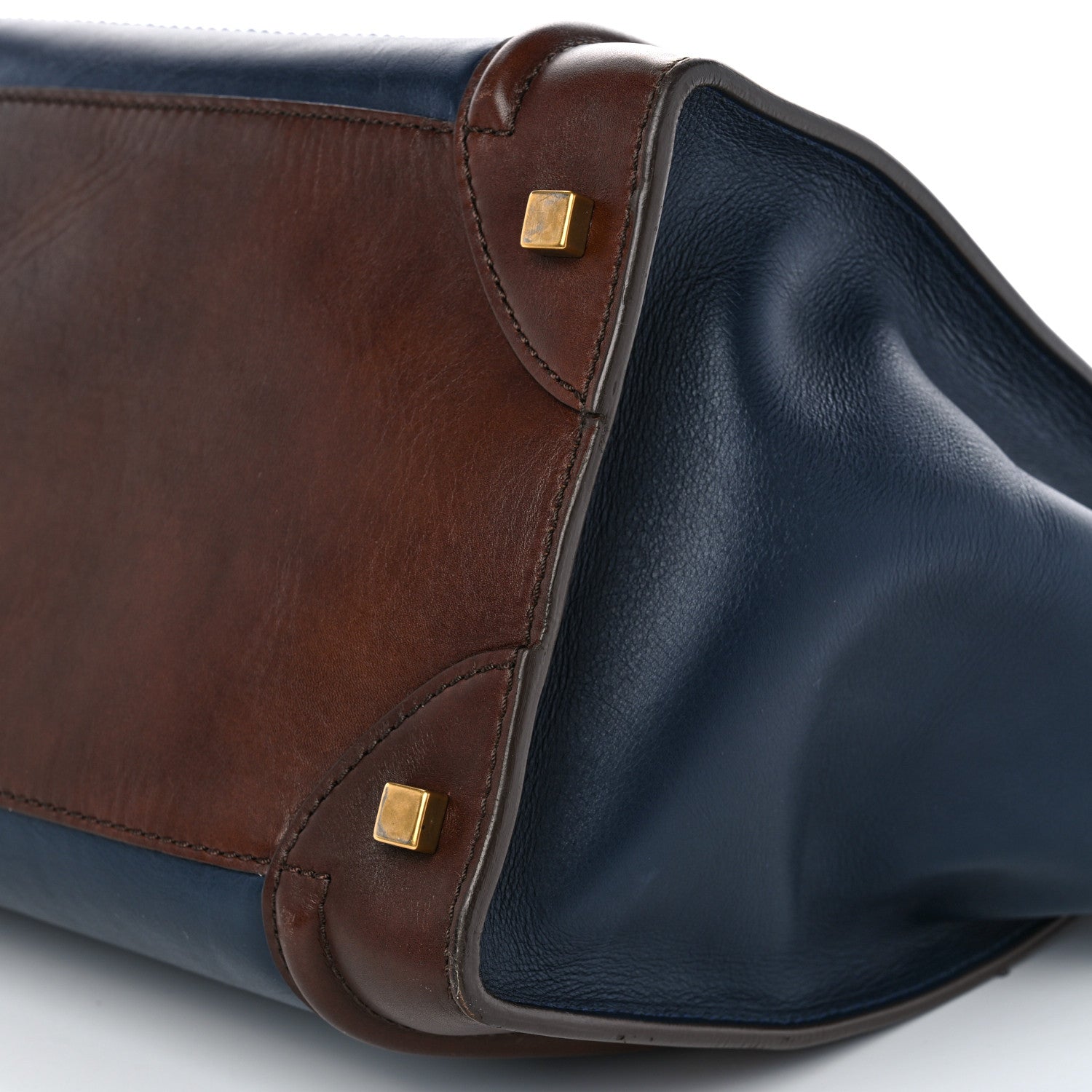 Celine Smooth Calfskin Mini Bi-Color Luggage Navy 9 of 13