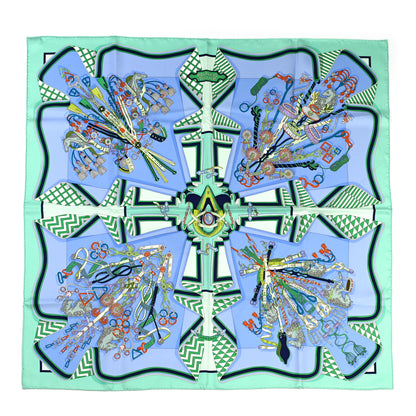 Hermes Silk Bouquets Sellier Scarf 90 1 of 6