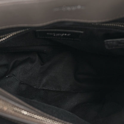 Saint Laurent Calfskin Y Quilted Monogram Medium Loulou Chain Satchel Earth 7 of 21