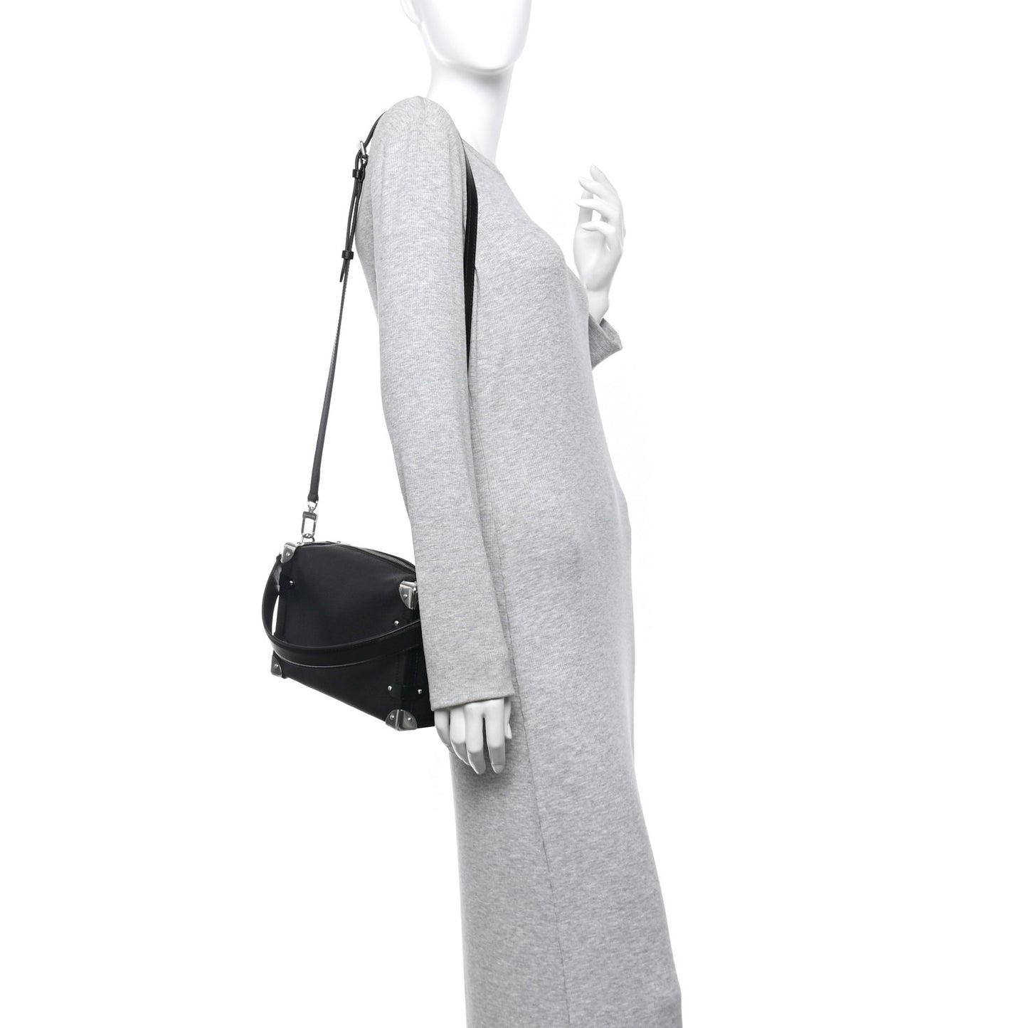 Calfskin Side Trunk MM Black