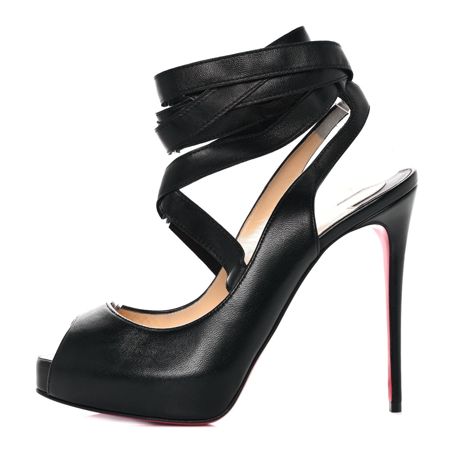 Christian Louboutin Nappa Altilege 120 Pumps 37 Black 1 of 8