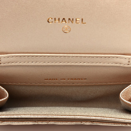 Chanel Metallic Lambskin Quilted Flap Chain Waist Bag Gold 5 of 15