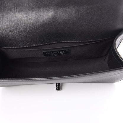 Chanel Caviar Quilted Medium Boy Flap So Black 5 of 11