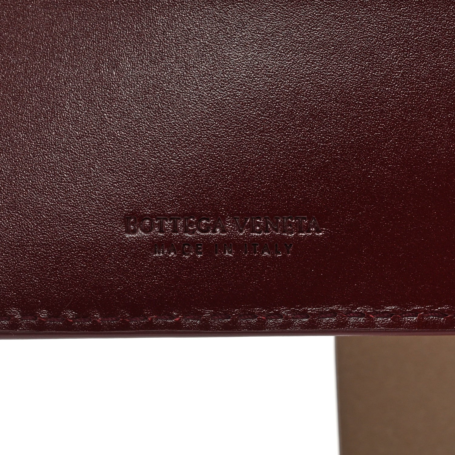 Bottega Veneta Crocodile Bi-Fold Wallet Burgundy 5 of 8