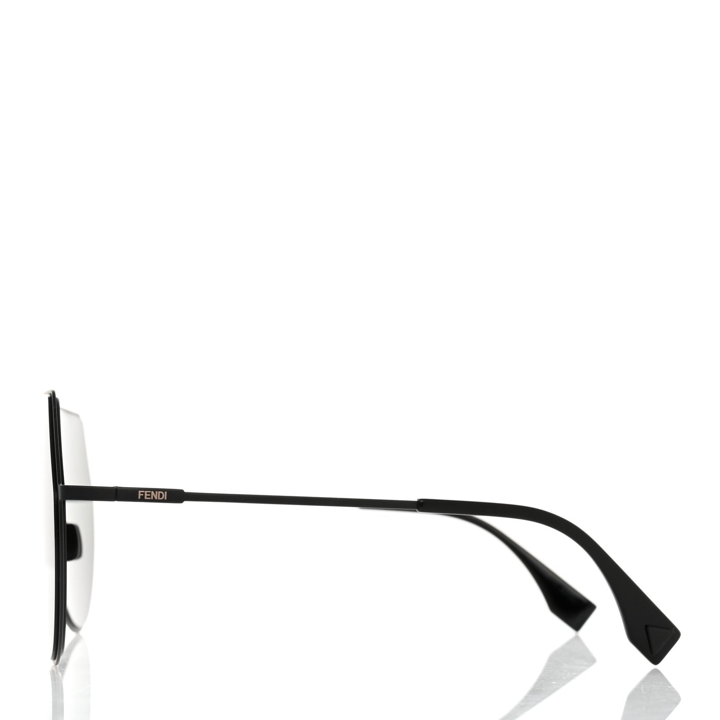 Metal Mirrored Eyeline Sunglasses FF 0193/S Black