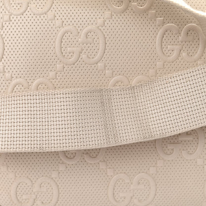 Gucci Calfskin GG Tennis Embossed Pocket Belt Bag Mystic White 18 of 19