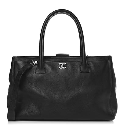 Chanel Calfskin Cerf Executive Shopper Tote Black 1 of 12