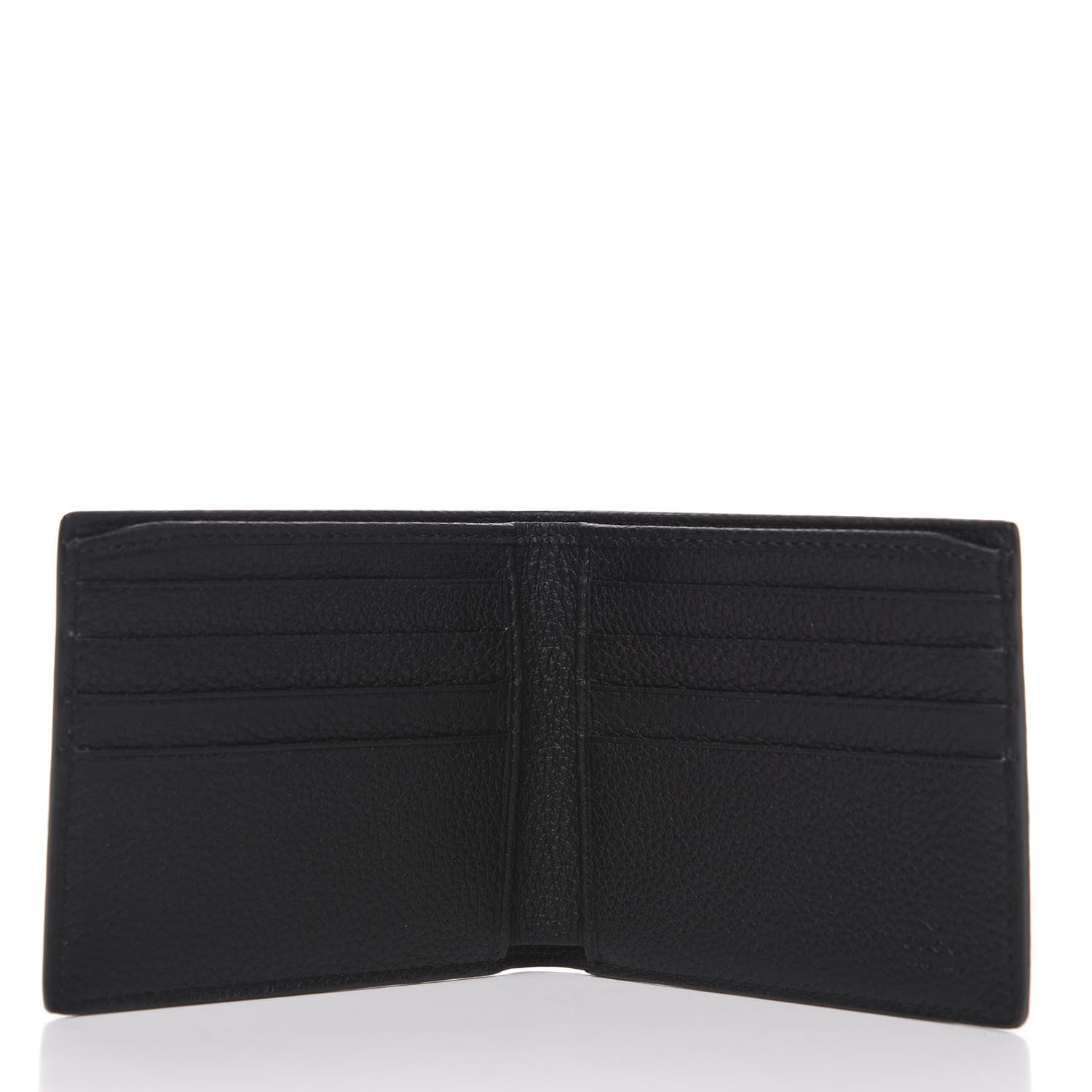 Gucci Cripto Calfskin Logo Bi-Fold Wallet Black Grege 4 of 6