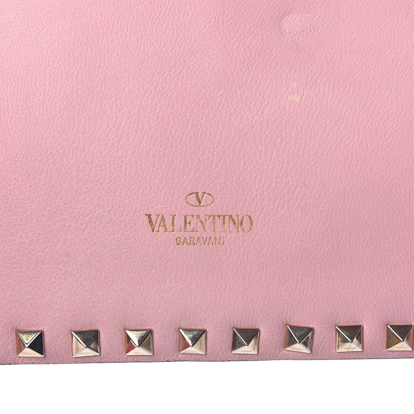 Nappa Rockstud Wristlet Clutch Geranio