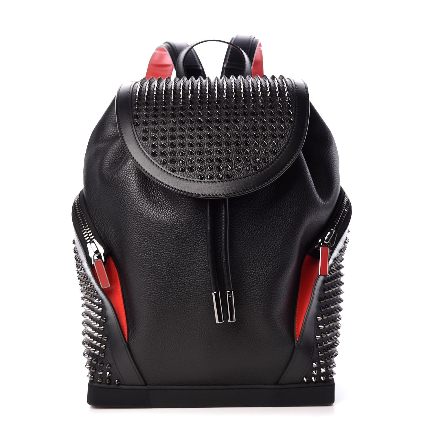 Christian Louboutin Calfskin Spiked Explorafunk Backpack Black 1 of 9