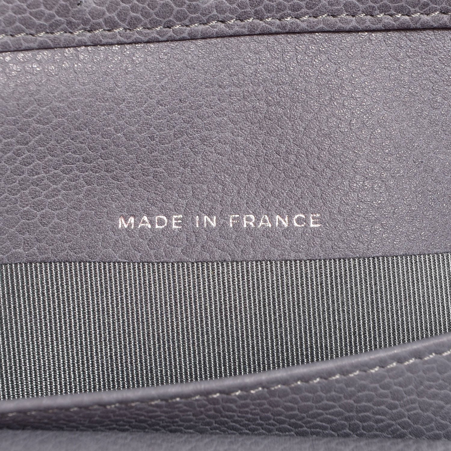 Chanel Caviar CC French Wallet Grey 8 of 9