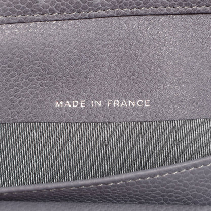 Chanel Caviar CC French Wallet Grey 8 of 9