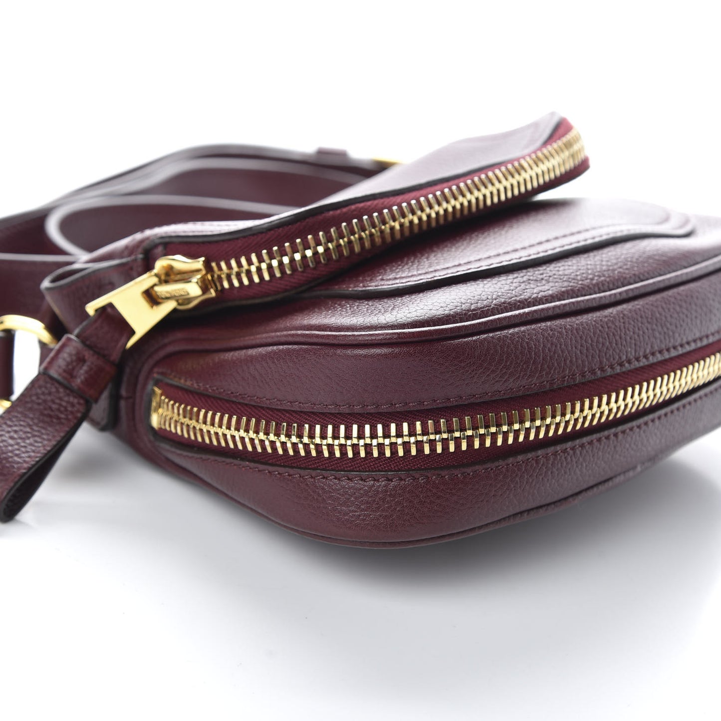 Calfskin Mini Jennifer Crossbody Bag Oxblood