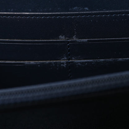 Chanel Caviar Quilted Filigree Zip Around Wallet Navy 10 of 10