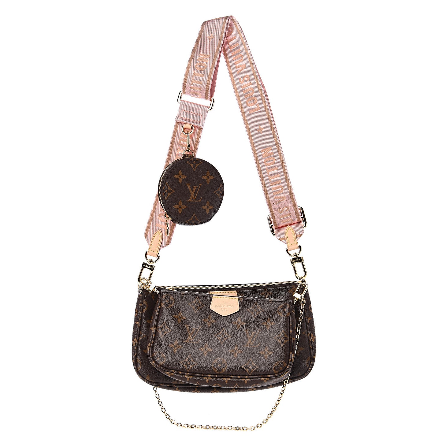Monogram Multi Pochette Accessories Rose Clair