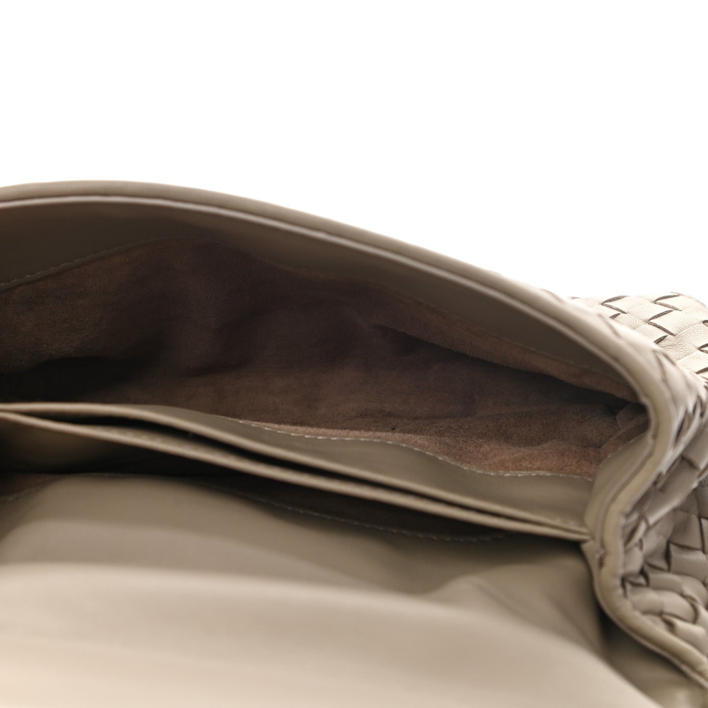 Nappa Intrecciato Baby Olimpia Shoulder Bag Mink