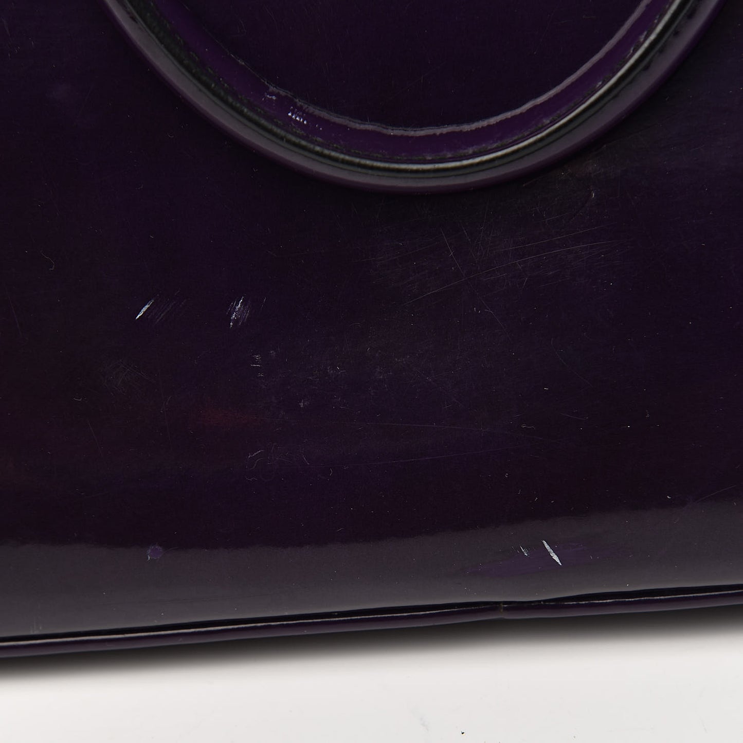 Spazzolato Medium Promenade Tote Viola Fume