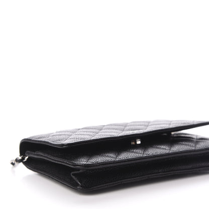 Chanel Caviar Quilted Wallet On Chain WOC Black 6 of 12