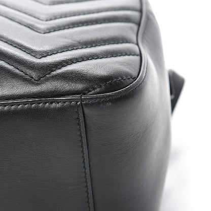 Gucci Calfskin Matelasse GG Marmont Dome Backpack Black 13 of 16
