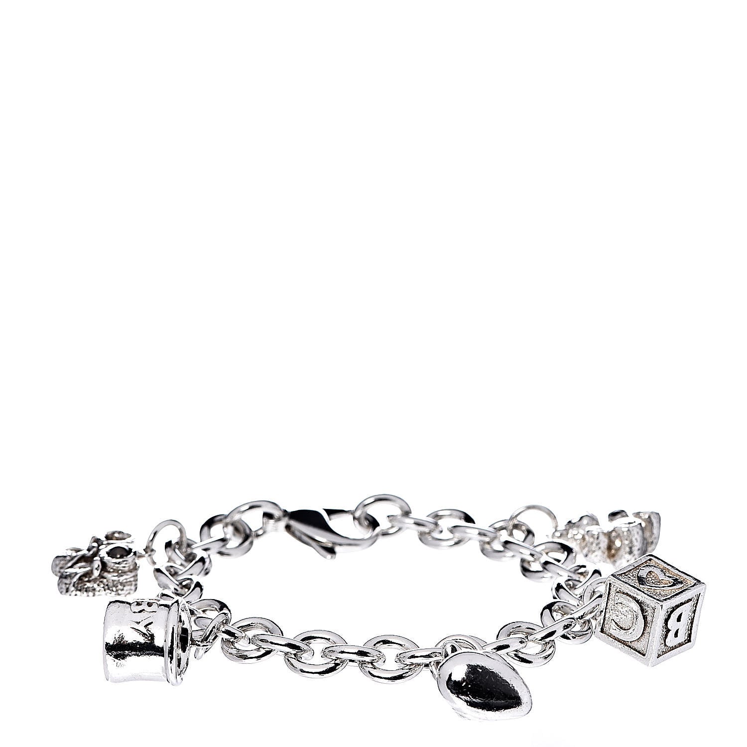 Tiffany Sterling Silver Baby Charm Bracelet 1 of 4