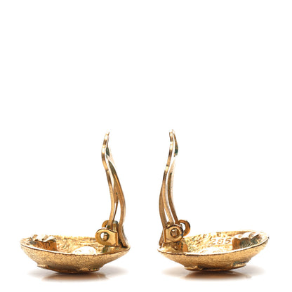 Chanel Round CC Clip On Earrings Gold 3 of 5