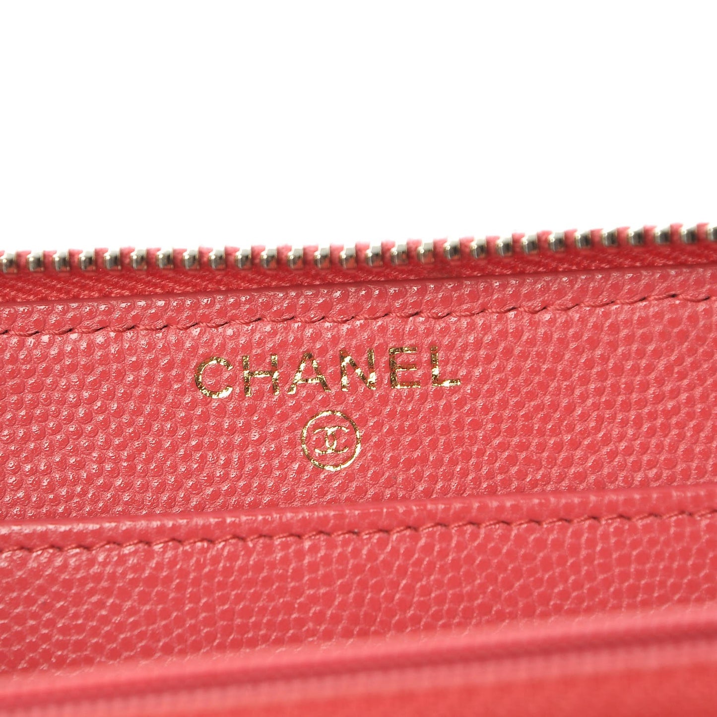 Caviar Quilted Large Gusset Zip Around Wallet Pink