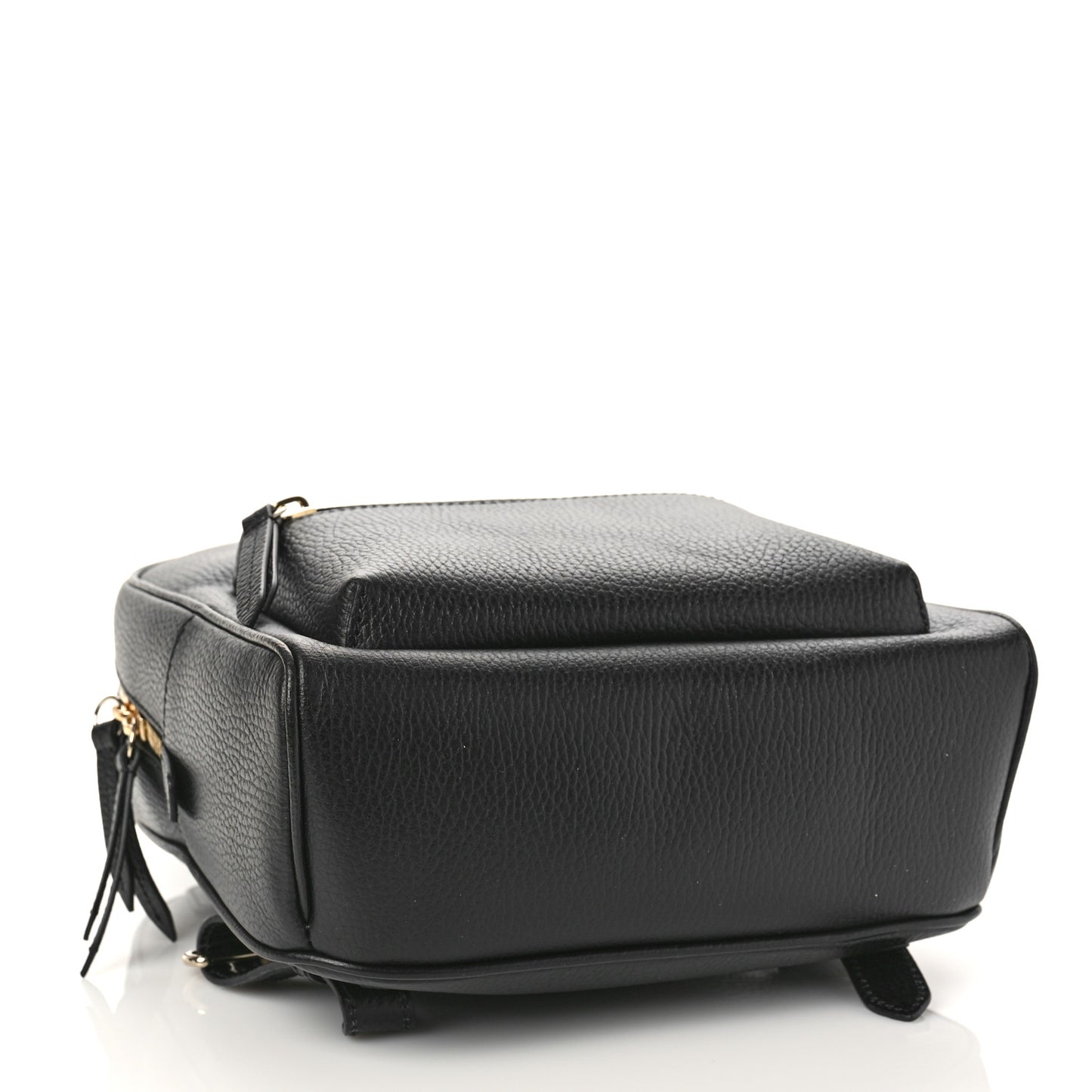 Pebbled Calfskin Soho Chain Backpack Black