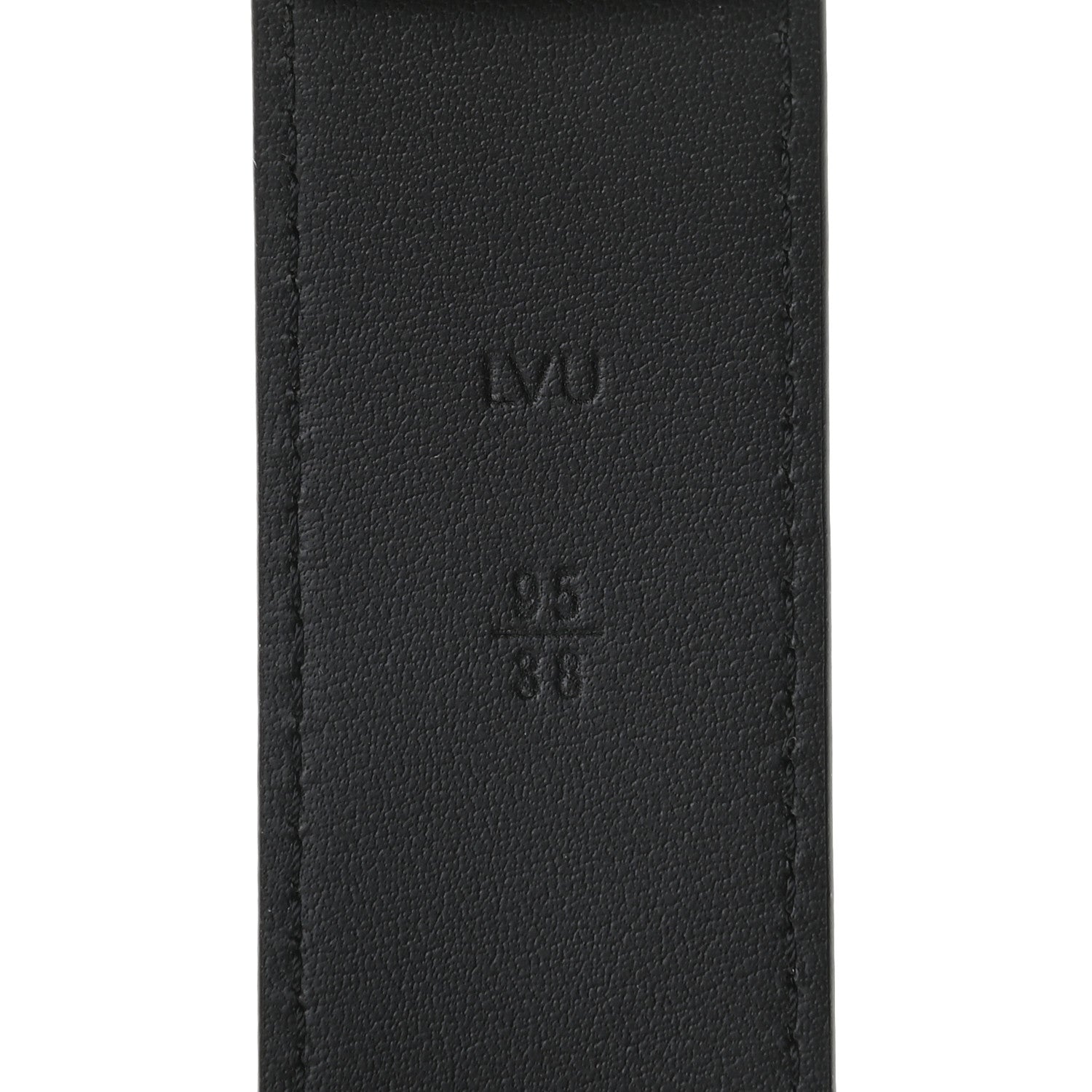 Louis Vuitton Calfskin 35mm Pont Neuf Belt 95 38 Black 3 of 4