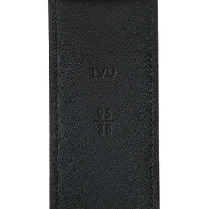 Louis Vuitton Calfskin 35mm Pont Neuf Belt 95 38 Black 3 of 4