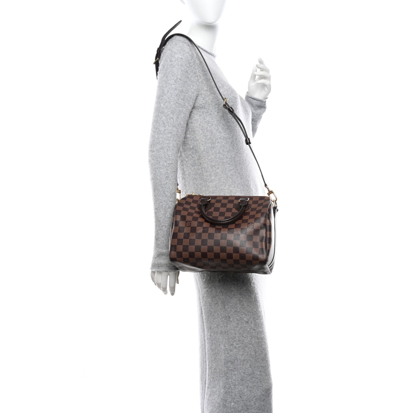 Damier Ebene Speedy Bandouliere 25