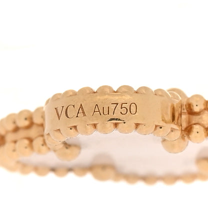 Van Cleef & Arpels 18K Yellow Gold Mother of Pearl 5 Motifs Vintage Alhambra Bracelet 4 of 5