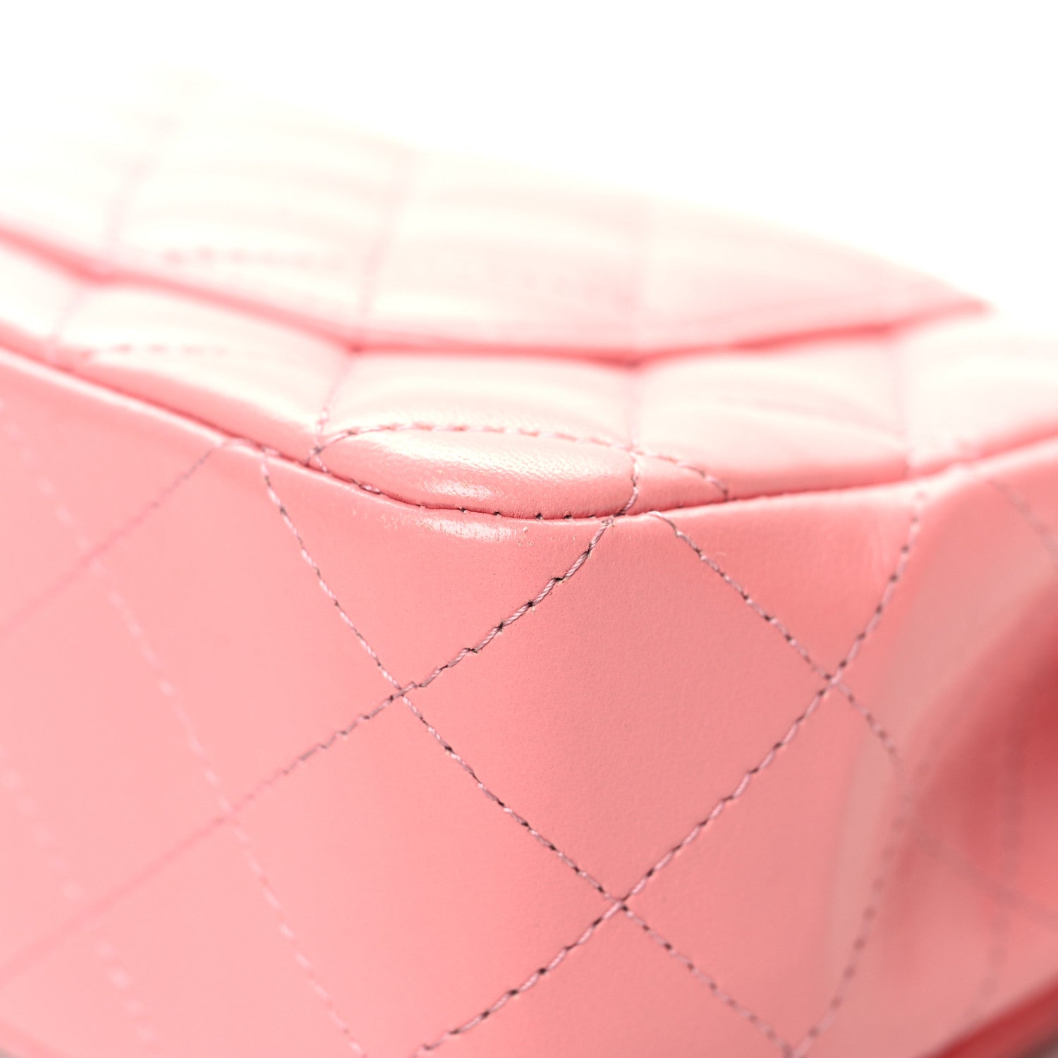 Chanel Lambskin Quilted Mini Rectangular Flap Pink 12 of 12