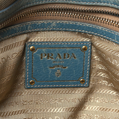 Prada Jacquard Logo Tote Blue 6 of 11