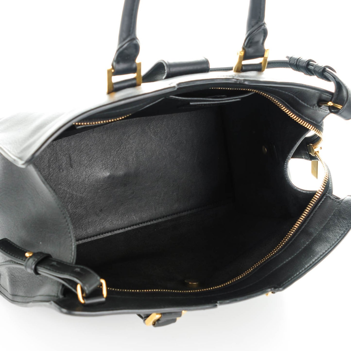 Calfskin Small Classic Y Cabas Black