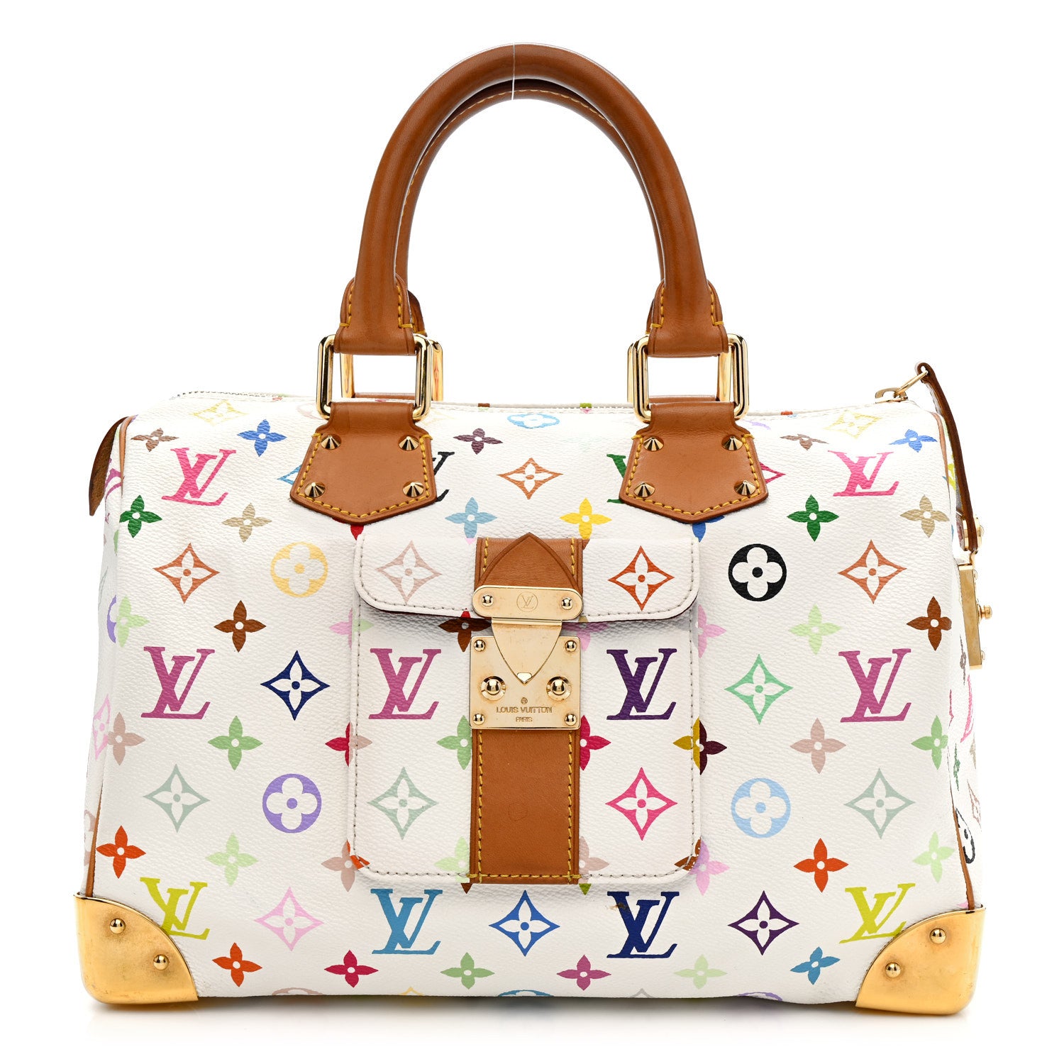 Louis Vuitton Monogram Multicolor Speedy 30 White 1 of 15