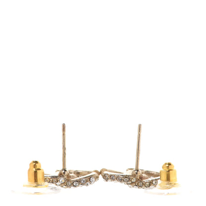 Chanel Crystal Mini CC Earrings Gold 3 of 5