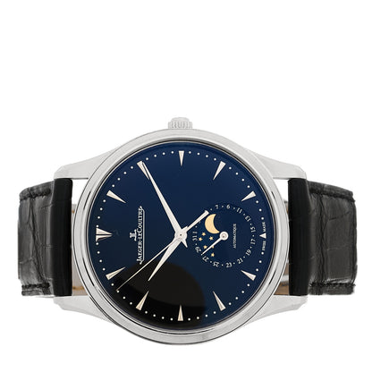 Jaeger-LeCoultre Stainless Steel Alligator 39mm Master Ultra Thin Moon Automatic Watch Q1368470 2 of 6