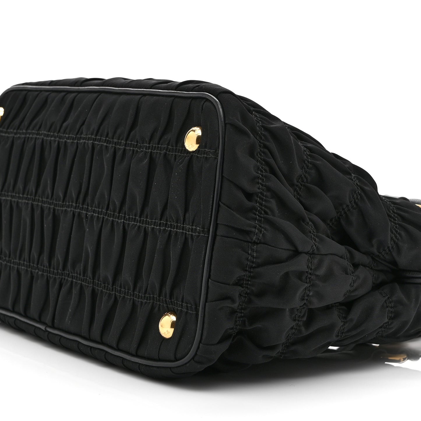 Tessuto Nylon Gaufre Small Tote Black
