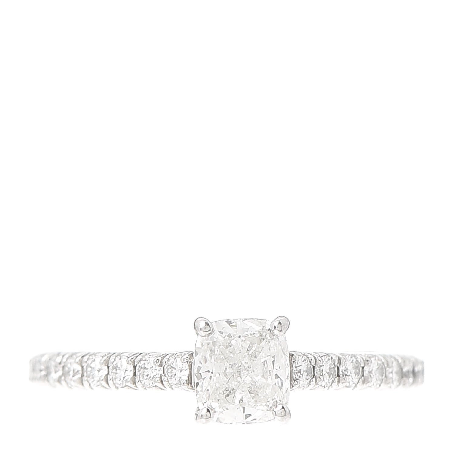 Tiffany Platinum Diamond .40ct Cushion Cut Engagement Ring 44 3 1 of 6