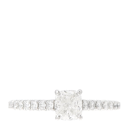 Tiffany Platinum Diamond .40ct Cushion Cut Engagement Ring 44 3 1 of 6