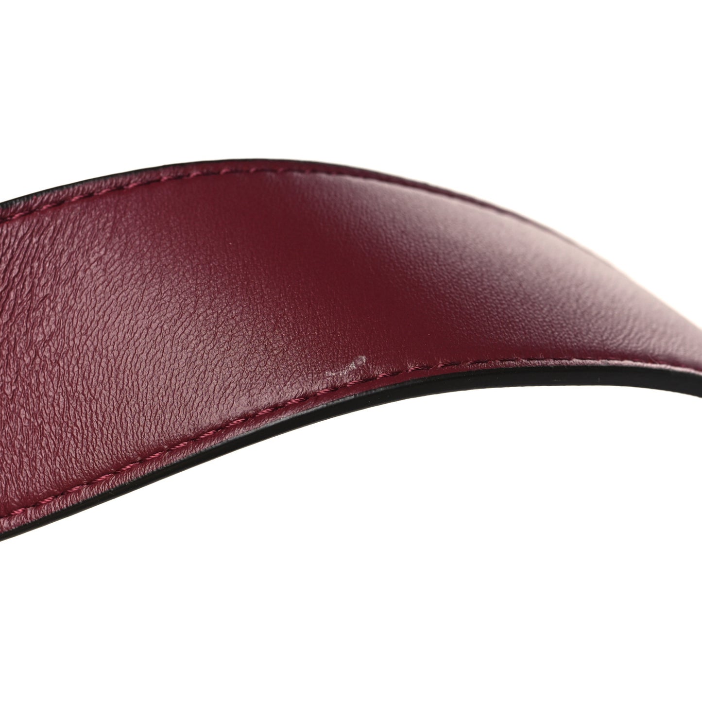 Shiny Nappa Small ID Shoulder Bag Rosso Scuro Papiro Ghiaia