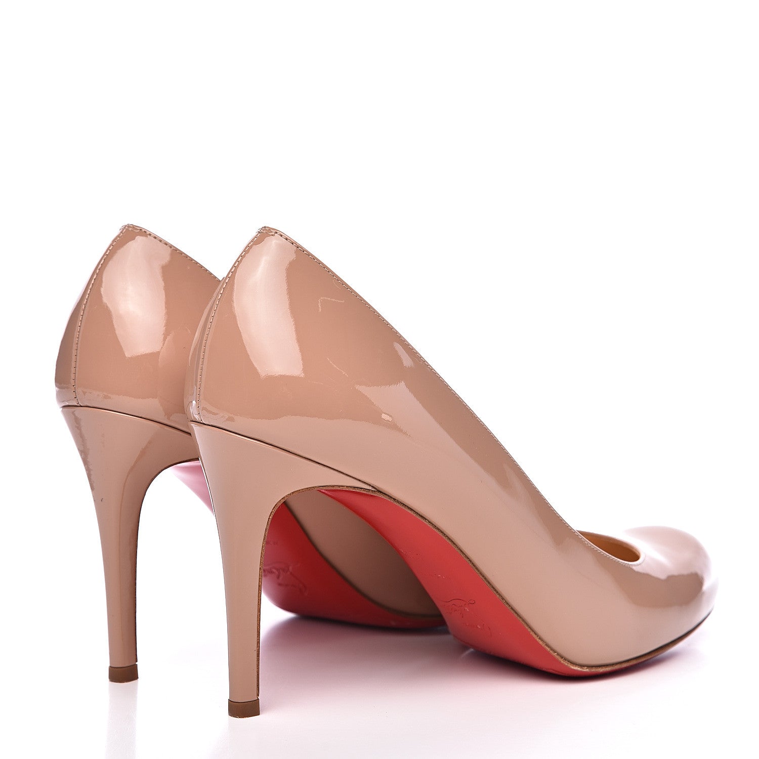 Christian Louboutin Patent Simple 85 Pumps 40.5 Nude 4 of 11