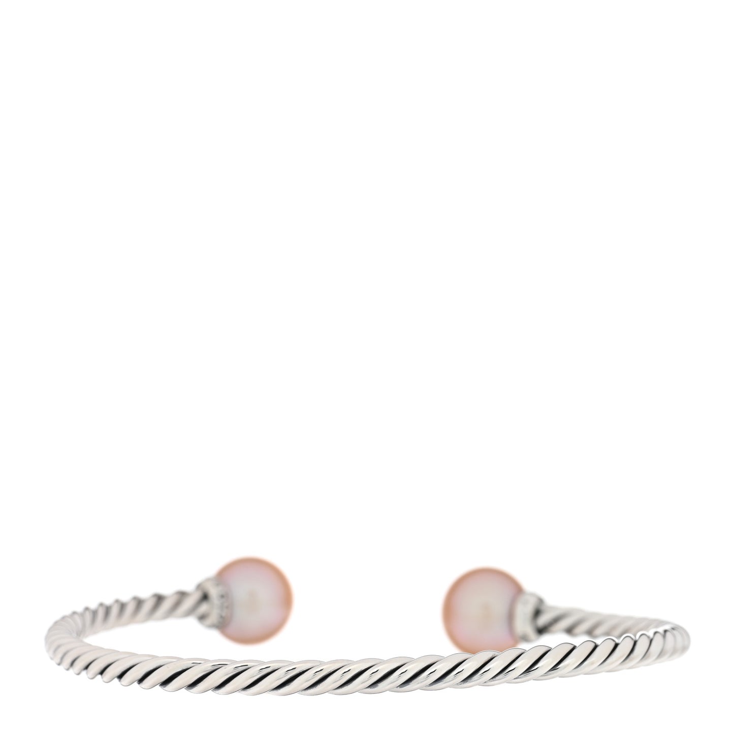 Sterling Silver Diamond Cultured Pearl 9mm Solari Bracelet
