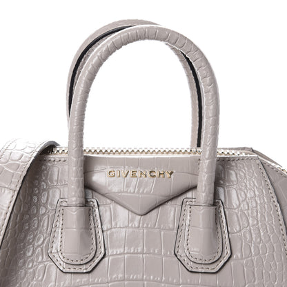 Givenchy Calfskin Crocodile Embossed Mini Antigona Dune 10 of 10