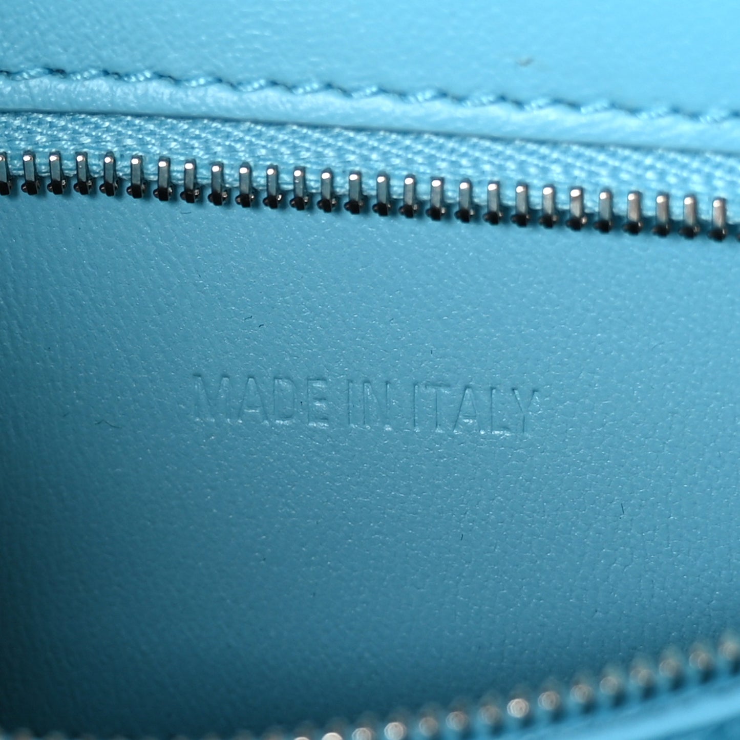 Shiny Box Calfskin Tonal B Hourglass Top Handle Bag Mini Azur