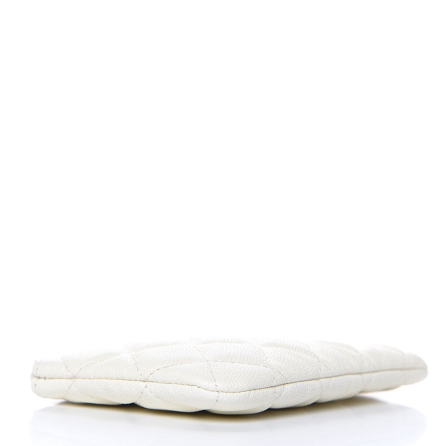 Chanel Caviar Quilted Small Cosmetic Case White 4 of 8