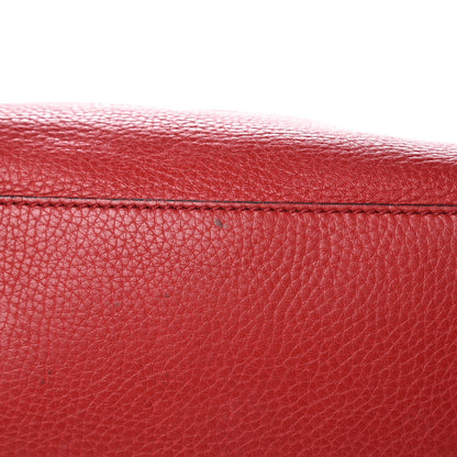Gucci Pebbled Calfskin Medium Soho Chain Shoulder Bag Tabasco Red 10 of 17